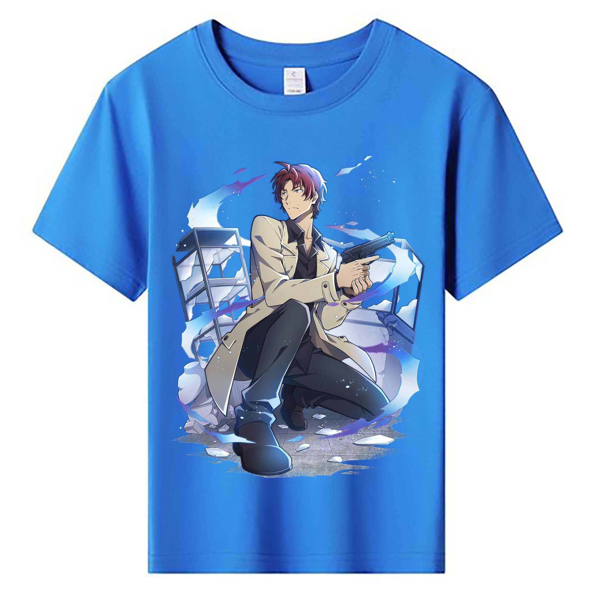 （画像用） 文豪ストレイドッグス Bungo Stray Dogs 綿100％キッズTシャツ（フロントプリント）